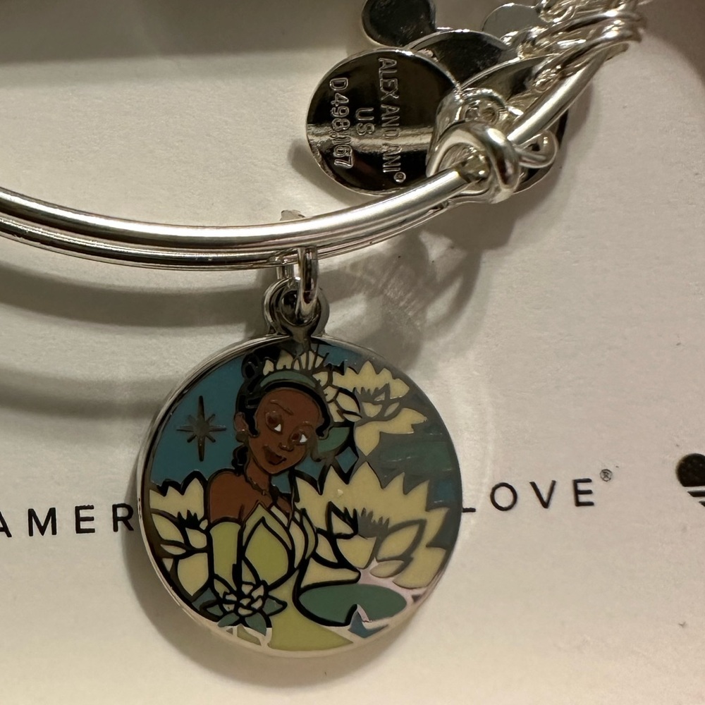 Alex and Ani Disney Parks Princess Tiana bracelet. Disney parks exclusive.